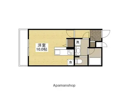 FUJIKI CORPO 1L・2L(ワンルーム/3階)の間取り写真