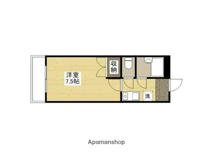 エメローズ丸之内(1K/2階)の間取り写真