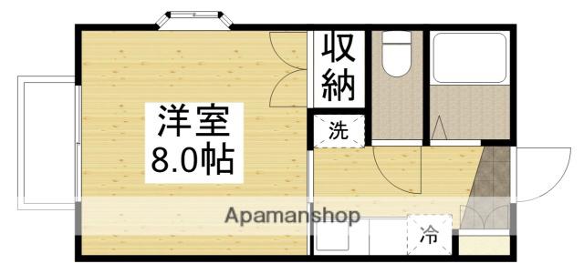レグルス加茂(1K/1階)の間取り写真