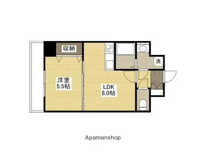 セリオンパレス(1LDK/8階)の間取り写真