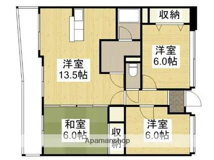 レジデンス マサノ-3(3LDK/3階)の間取り写真