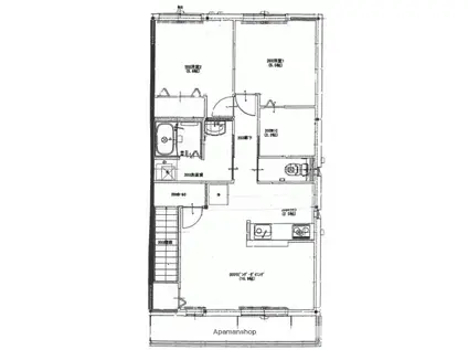 フェリス B棟(2LDK/2階)の間取り写真