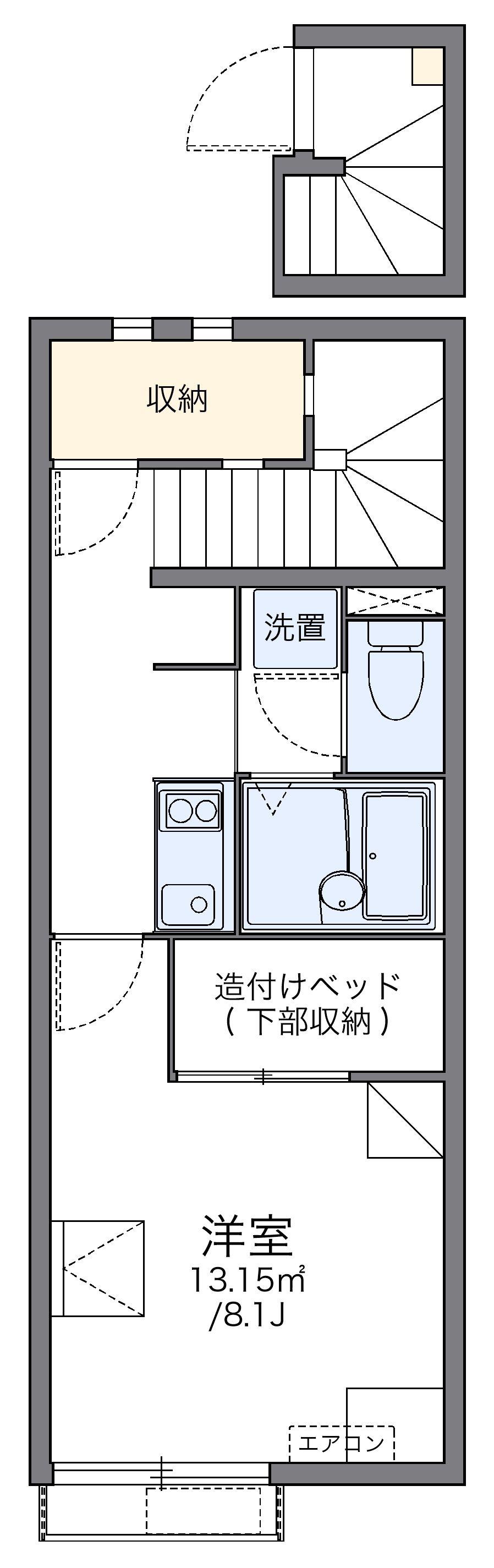 レオネクスト府中(1K/2階)の間取り写真