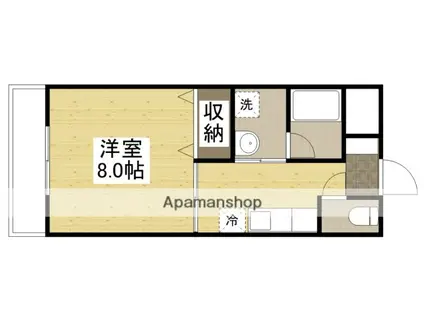 MANSIONART(1K/4階)の間取り写真