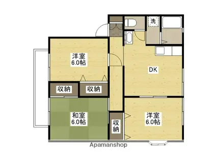 ジョイムミヤチ(3DK/2階)の間取り写真