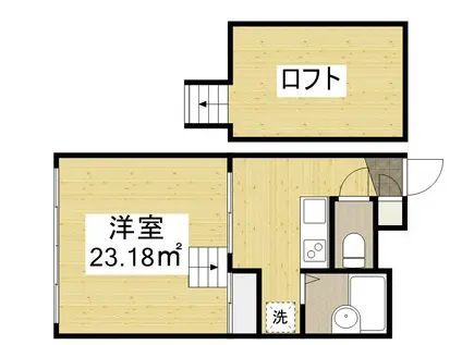 レオパレスマツナミ(1K/1階)の間取り写真