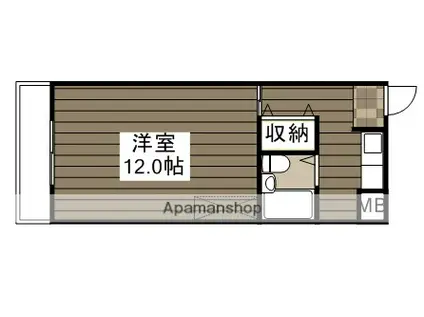TANAKA-1(1K/1階)の間取り写真