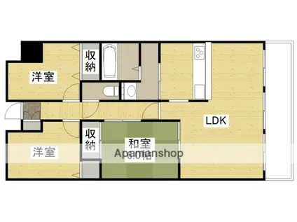 川端壱番館(3LDK/4階)の間取り写真