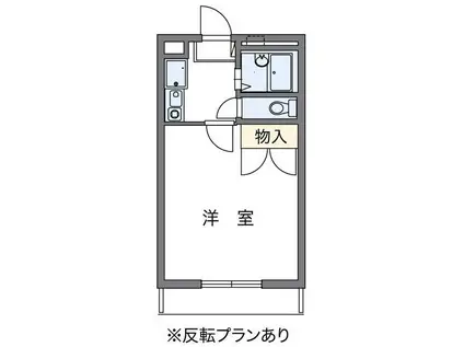 マグノリア春日(1K/2階)の間取り写真