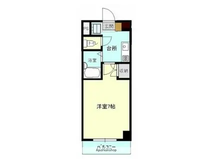 フルリール松浦(1K/6階)の間取り写真