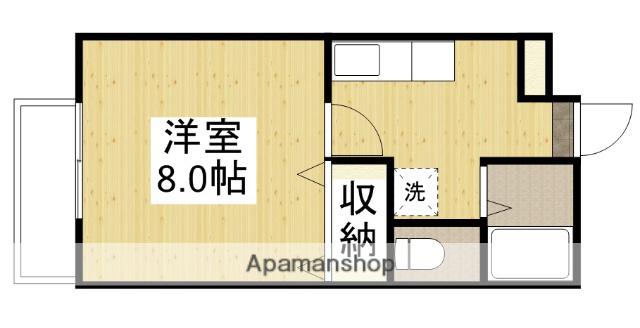 ハイムプリベール西(1K/1階)の間取り写真