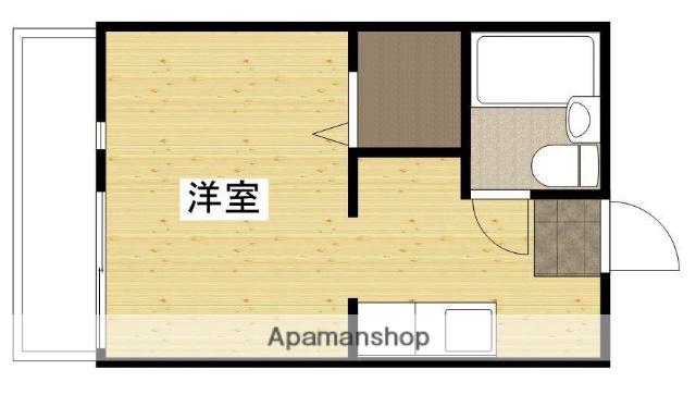 LA新徳田B(ワンルーム/1階)の間取り写真