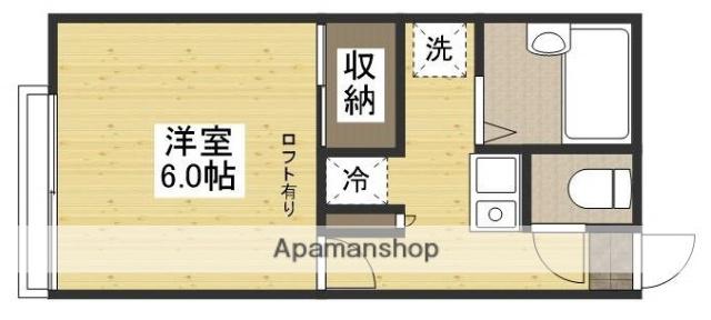 カーサ・MOKUREN(1K/1階)の間取り写真