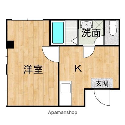 SATOビル神辺(1K/3階)の間取り写真