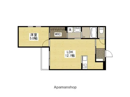 LIEN南本庄(1LDK/1階)の間取り写真