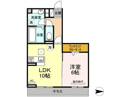 Dーグレイス A(1LDK/1階)の間取り写真