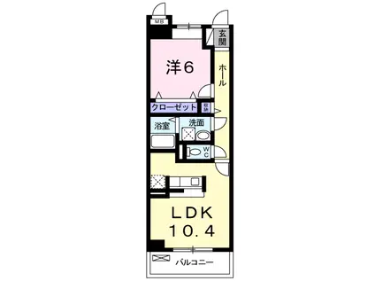 ベルフロンテ(1LDK/1階)の間取り写真