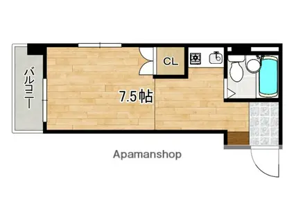 若草Eビル(ワンルーム/3階)の間取り写真