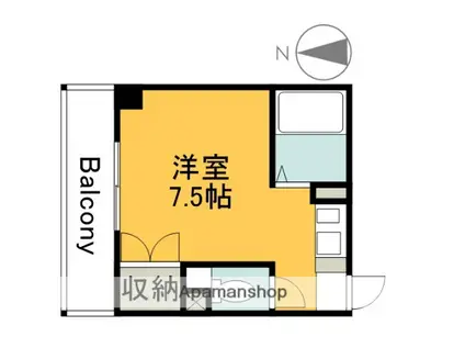 I・S MIYUKI(ワンルーム/3階)の間取り写真