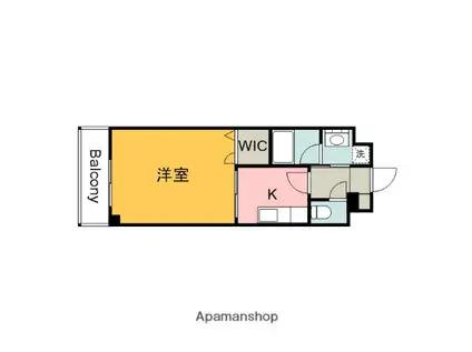 アバント宮内(1K/8階)の間取り写真