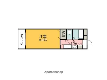 ウィンディア宮内(1K/7階)の間取り写真