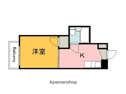 メゾン東雲Ⅰ(1K/5階)の間取り写真