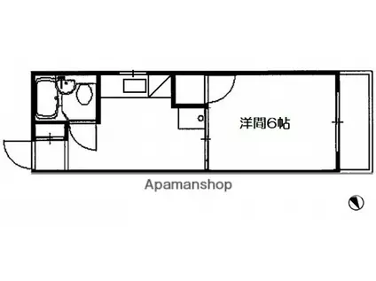 ハイライフ橋本(1K/3階)の間取り写真