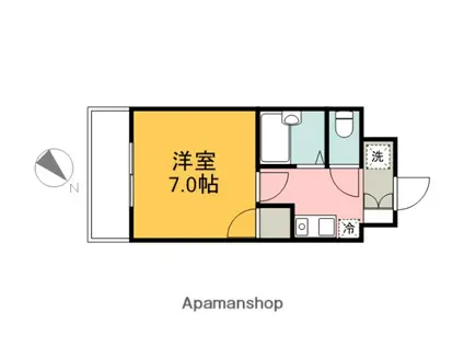 シンフォニー24(1K/1階)の間取り写真