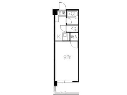 リマーカーブル己斐(1K/5階)の間取り写真