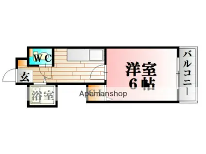 長山ビル(1K/3階)の間取り写真