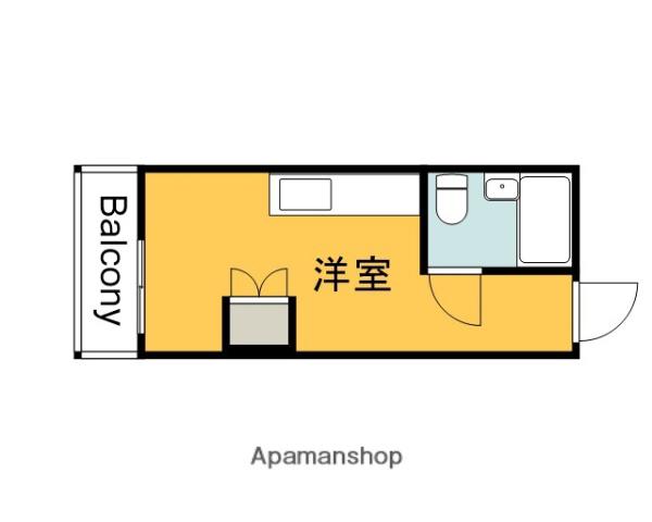 LUCIR十日市(ワンルーム/1階)の間取り写真