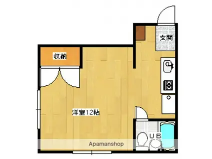 みなとやコーポ(ワンルーム/4階)の間取り写真