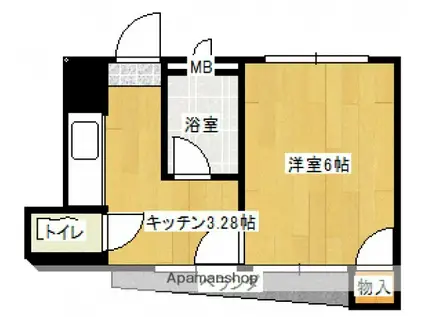 RYOSO BLD(1K/4階)の間取り写真