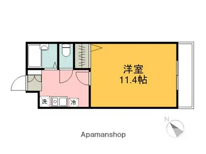 第2大徳ビル(1K/3階)の間取り写真