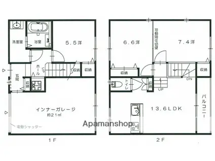 I−APARTMENT(3LDK)の間取り写真
