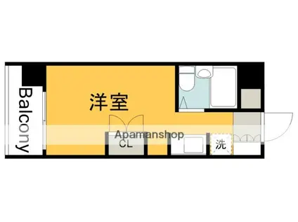 シャルム石井(ワンルーム/3階)の間取り写真