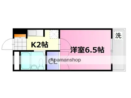 宇品東タニックス(1K/4階)の間取り写真