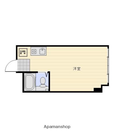 メゾン香川(ワンルーム/2階)の間取り写真