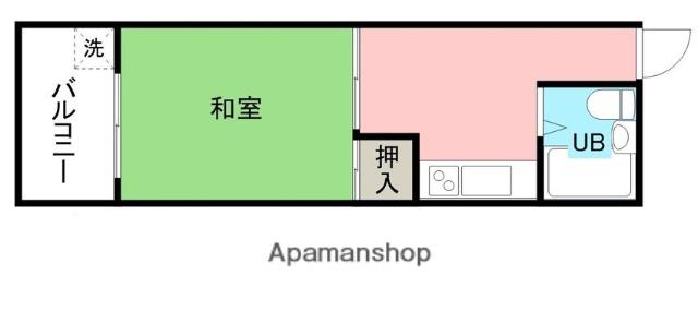 山口ビル(1K/3階)の間取り写真
