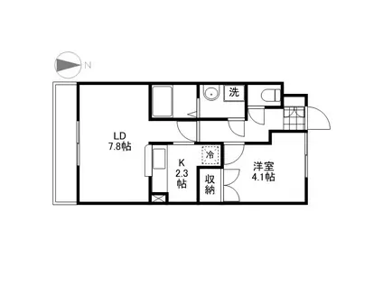 ROYAL MAISON(1LDK/2階)の間取り写真