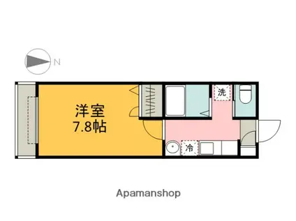 メープル・ソフィア(1K/1階)の間取り写真