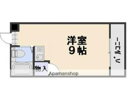 サンライズ草津東(ワンルーム/2階)の間取り写真