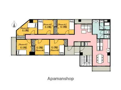 シェアサイト住吉(ワンルーム/3階)の間取り写真