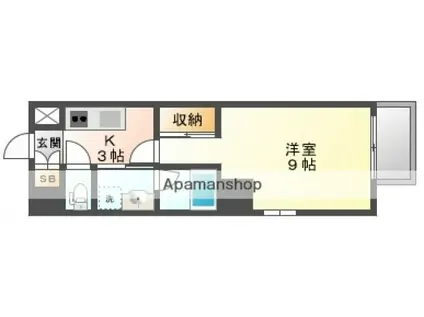 MC RESIDENCE(1K/3階)の間取り写真