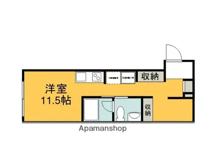 ポルトボヌール府中柳ヶ丘(ワンルーム/2階)の間取り写真