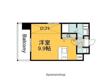 GRANXIA井口(ワンルーム/10階)の間取り写真