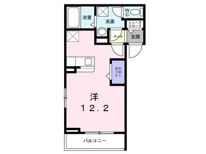 サンリット大町東(ワンルーム/3階)の間取り写真