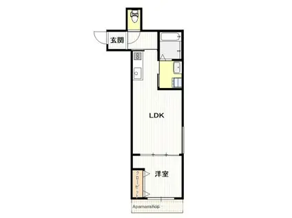 メゾン・エール・石内(1LDK/2階)の間取り写真