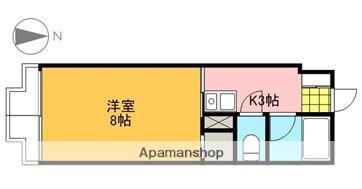 パティオ舟入(1K/5階)の間取り写真