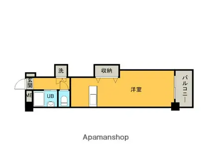 フォーラム牛田本町(ワンルーム/4階)の間取り写真